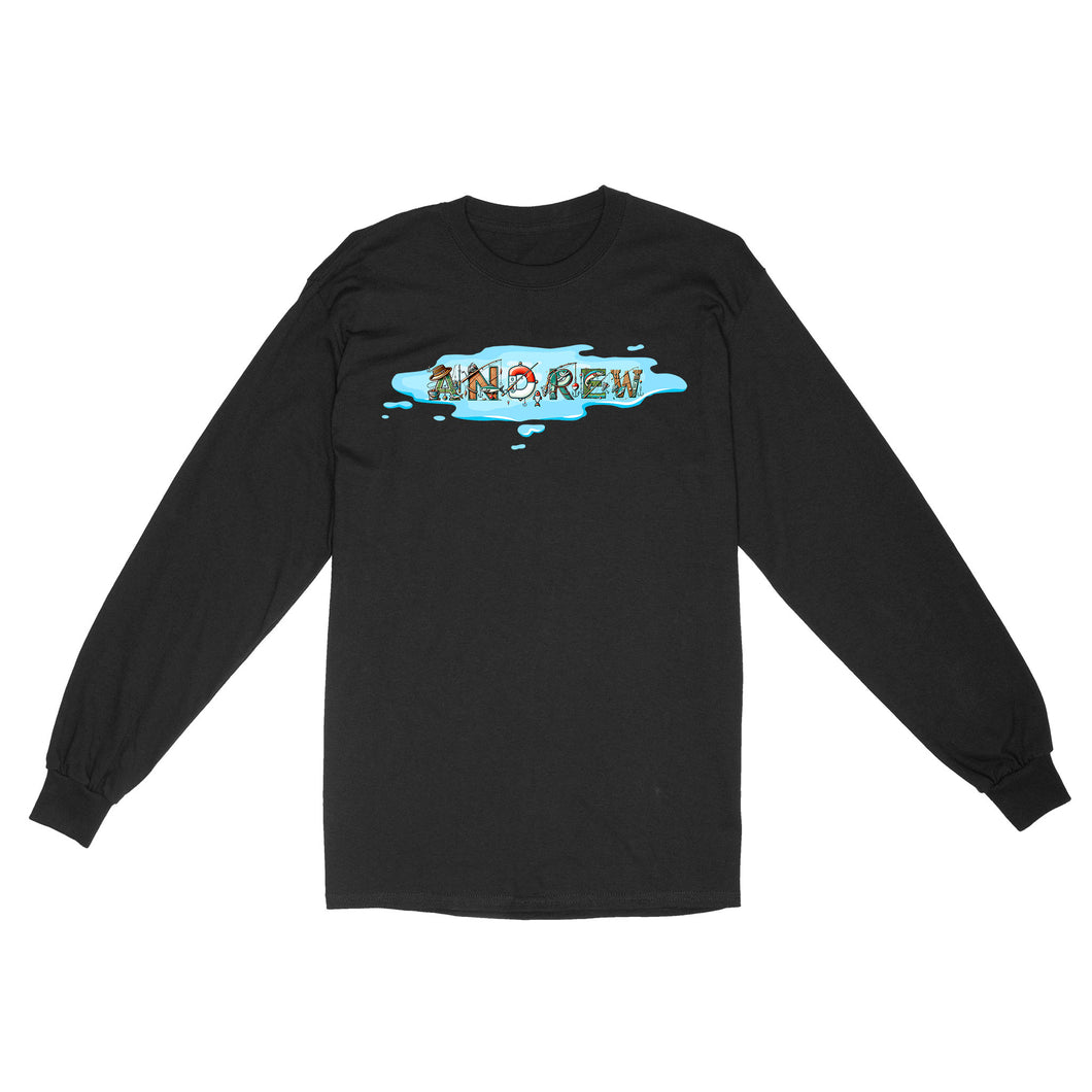 Personalized fishing shirts custom name fishing Long Sleeve