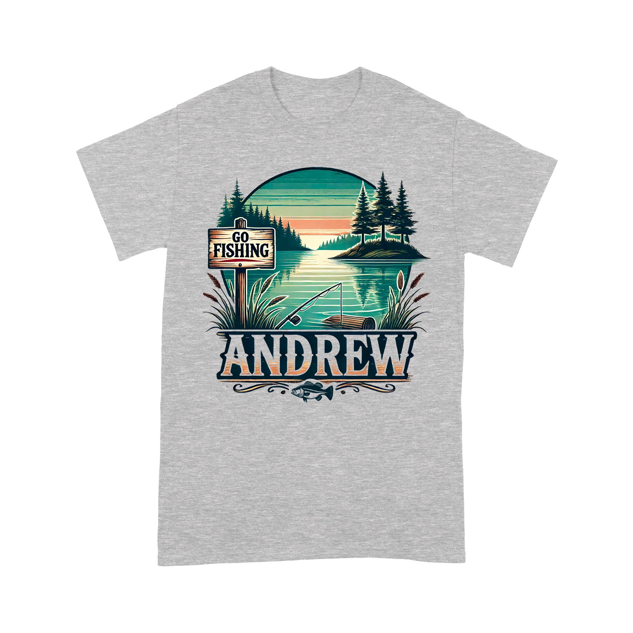 Personalized fishing shirt custom name T-Shirt