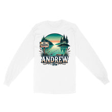 Load image into Gallery viewer, Personalized fishing shirt custom name Long Sleeve
