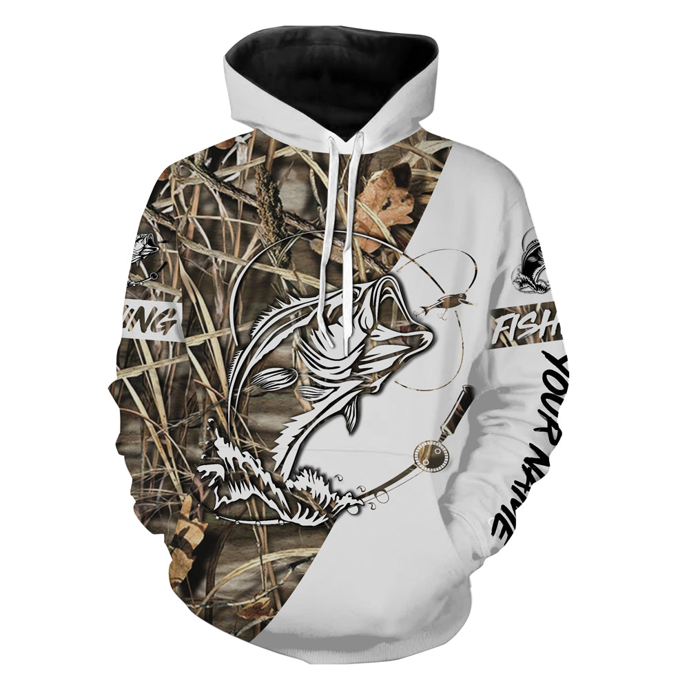 Beautiful bass fishing tournament hoodie customize name fishing personalized gift