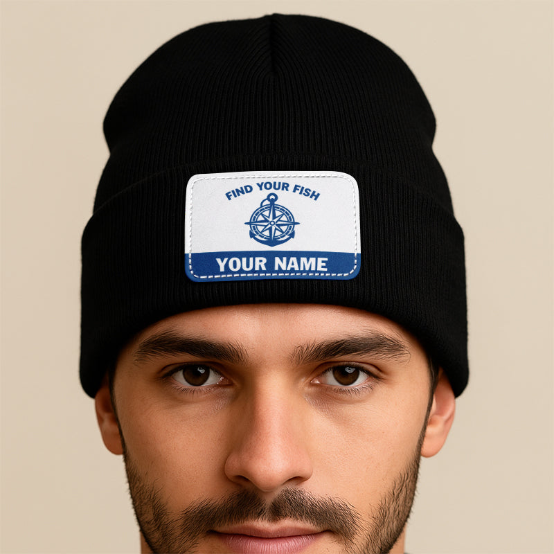 Find Your Fish Personalized Custom Name Fishing Beanies