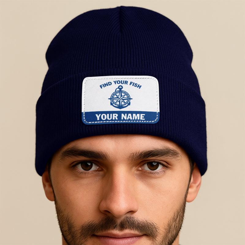 Find Your Fish Personalized Custom Name Fishing Beanies