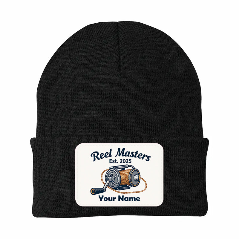 Reel Master Personalized Custom Name and Year Fishing Beanies