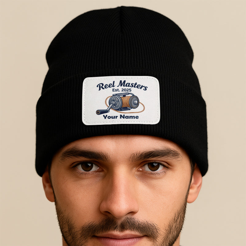 Reel Master Personalized Custom Name and Year Fishing Beanies