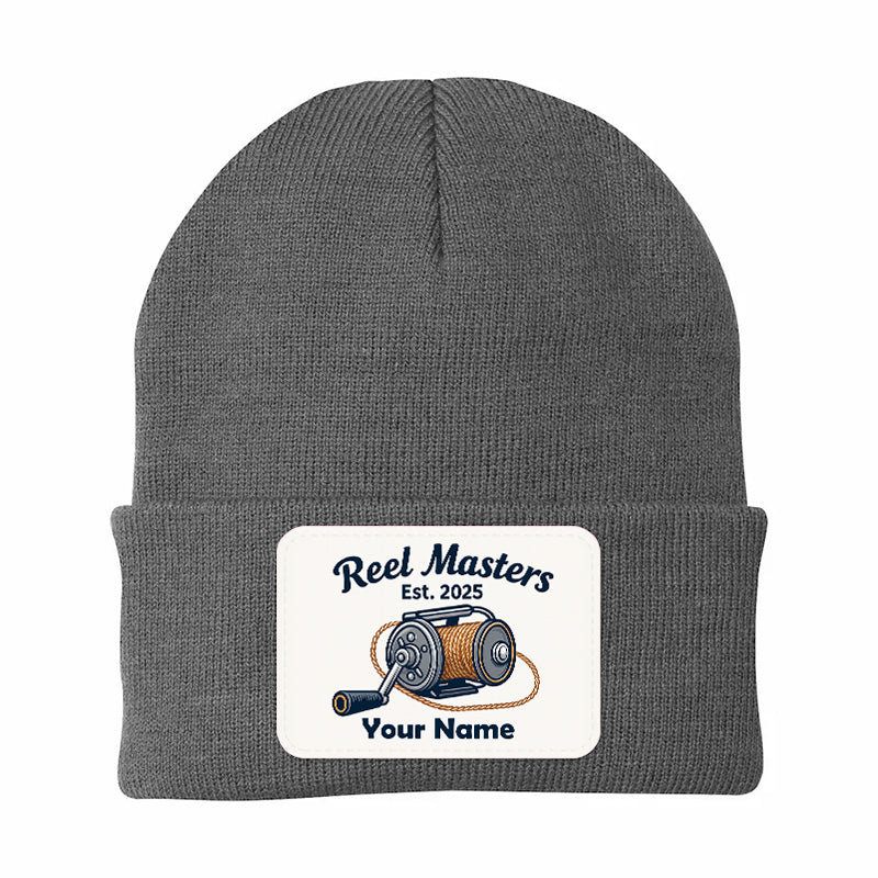 Reel Master Personalized Custom Name and Year Fishing Beanies
