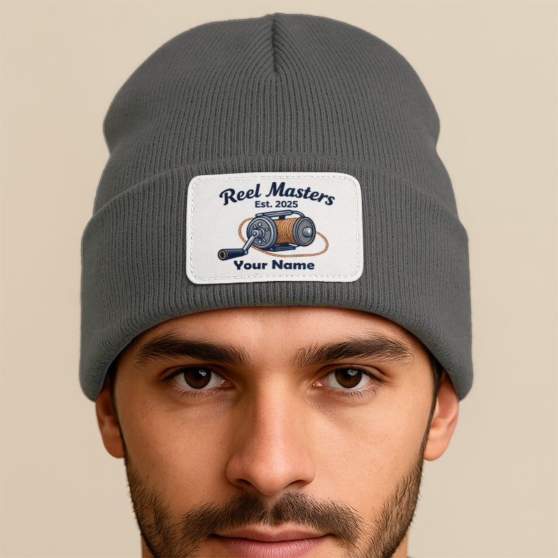 Reel Master Personalized Custom Name and Year Fishing Beanies