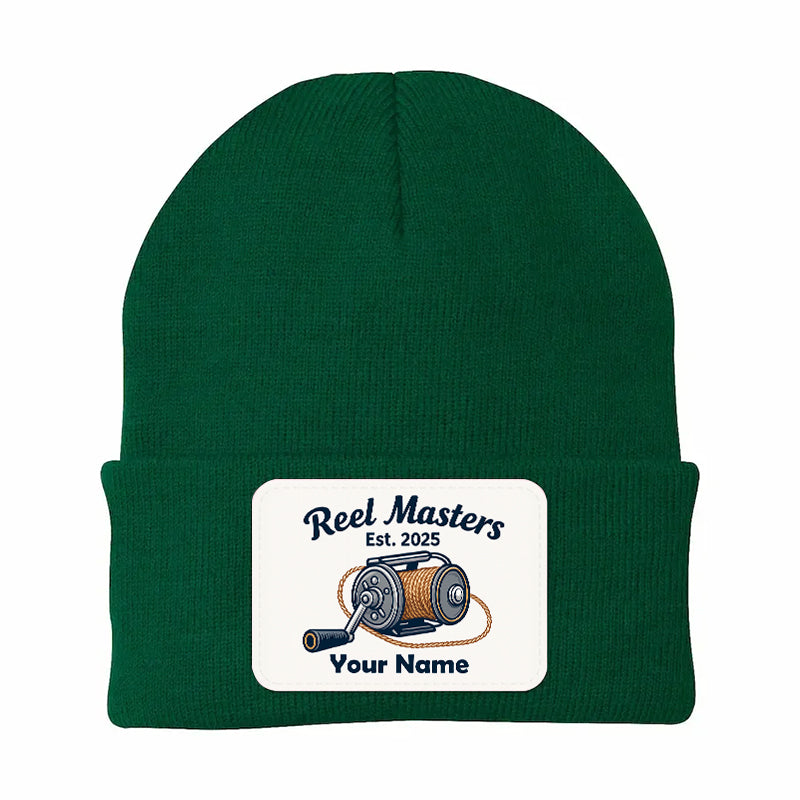 Reel Master Personalized Custom Name and Year Fishing Beanies