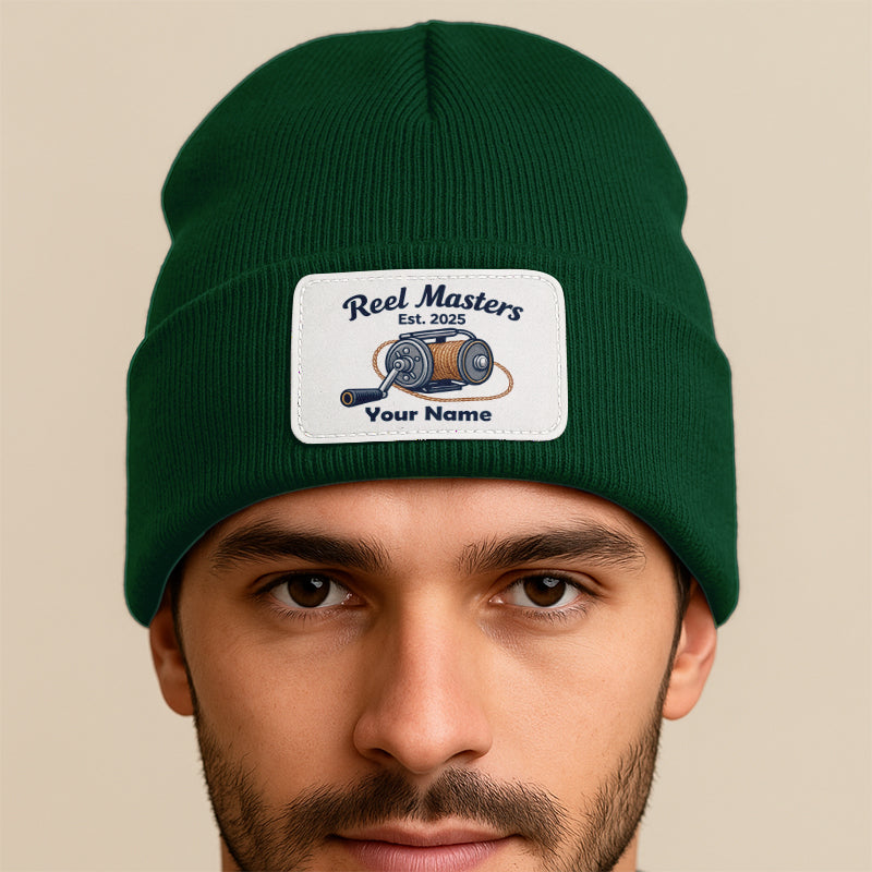 Reel Master Personalized Custom Name and Year Fishing Beanies