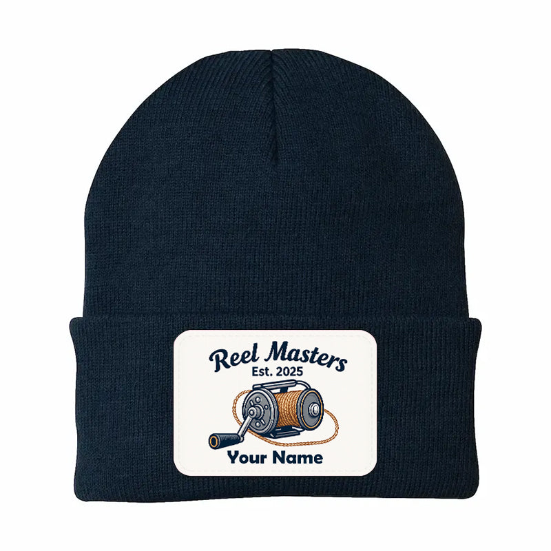Reel Master Personalized Custom Name and Year Fishing Beanies