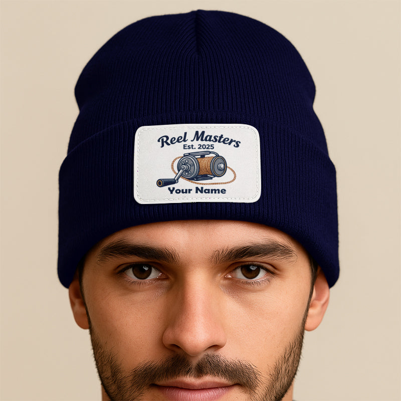 Reel Master Personalized Custom Name and Year Fishing Beanies