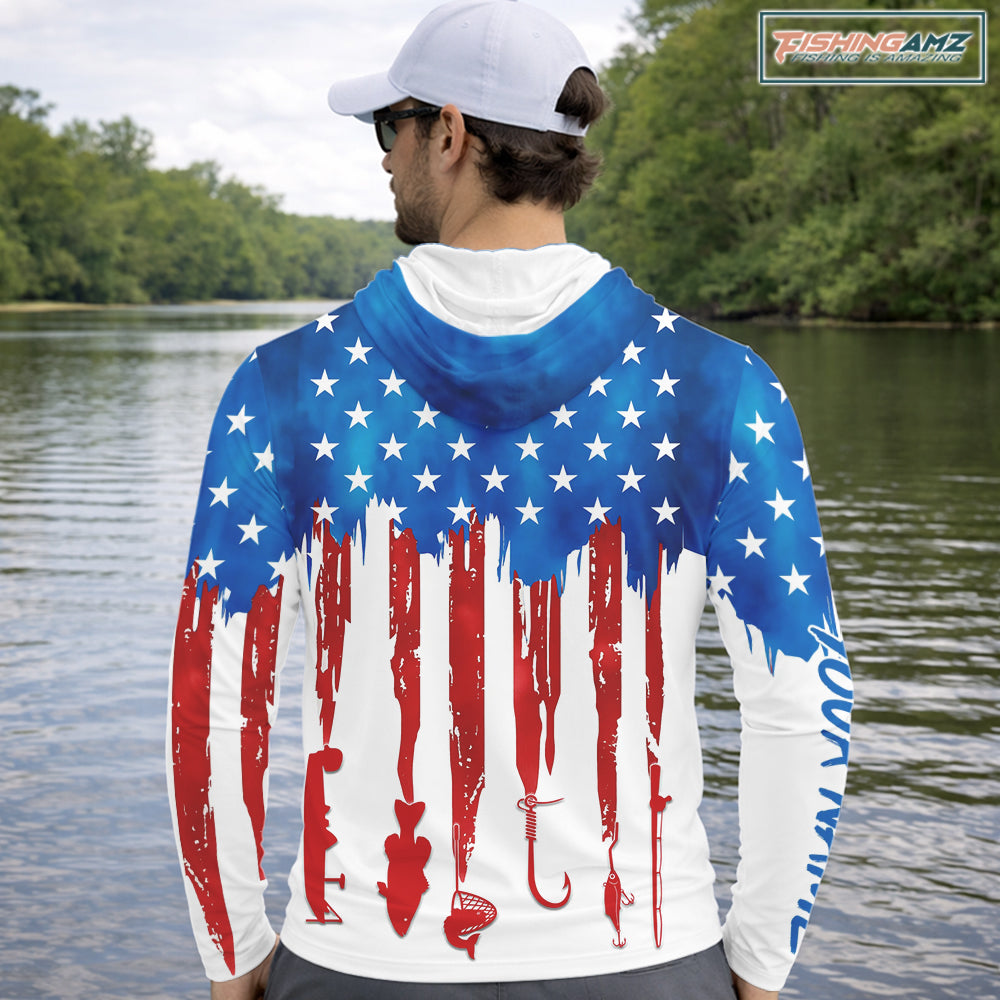 American Freedom 250 UV protection fishing shirt fishing jersey for fisherman
