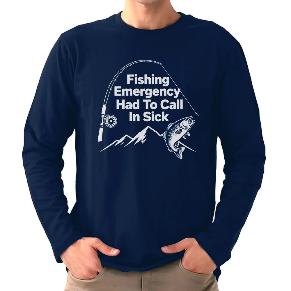 Fishing Emergency Had To Call In Sick Fishing Jersey For Fisherman