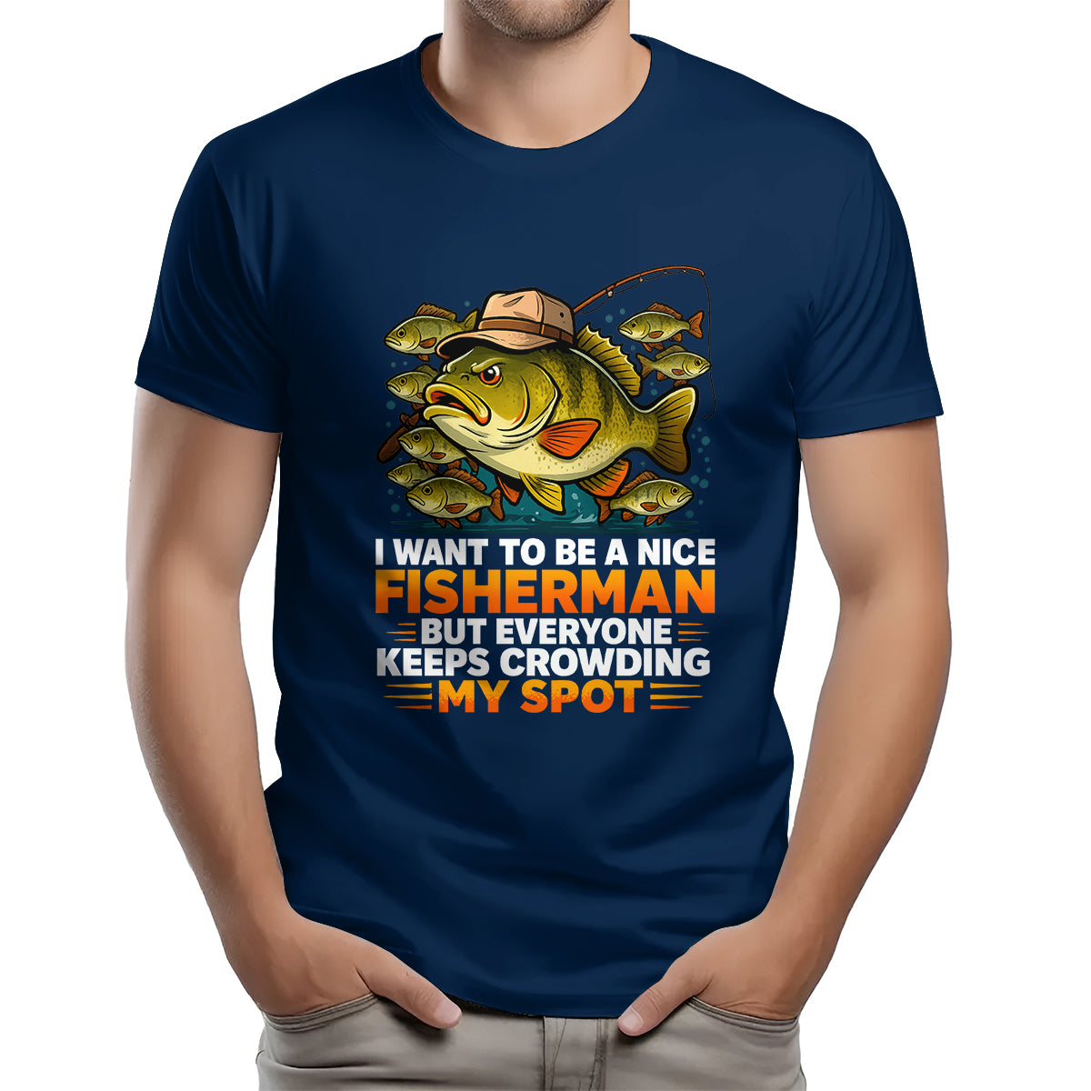 I Want To Be A Nice Fishermen Bass Fishing Shirt For Fishermen