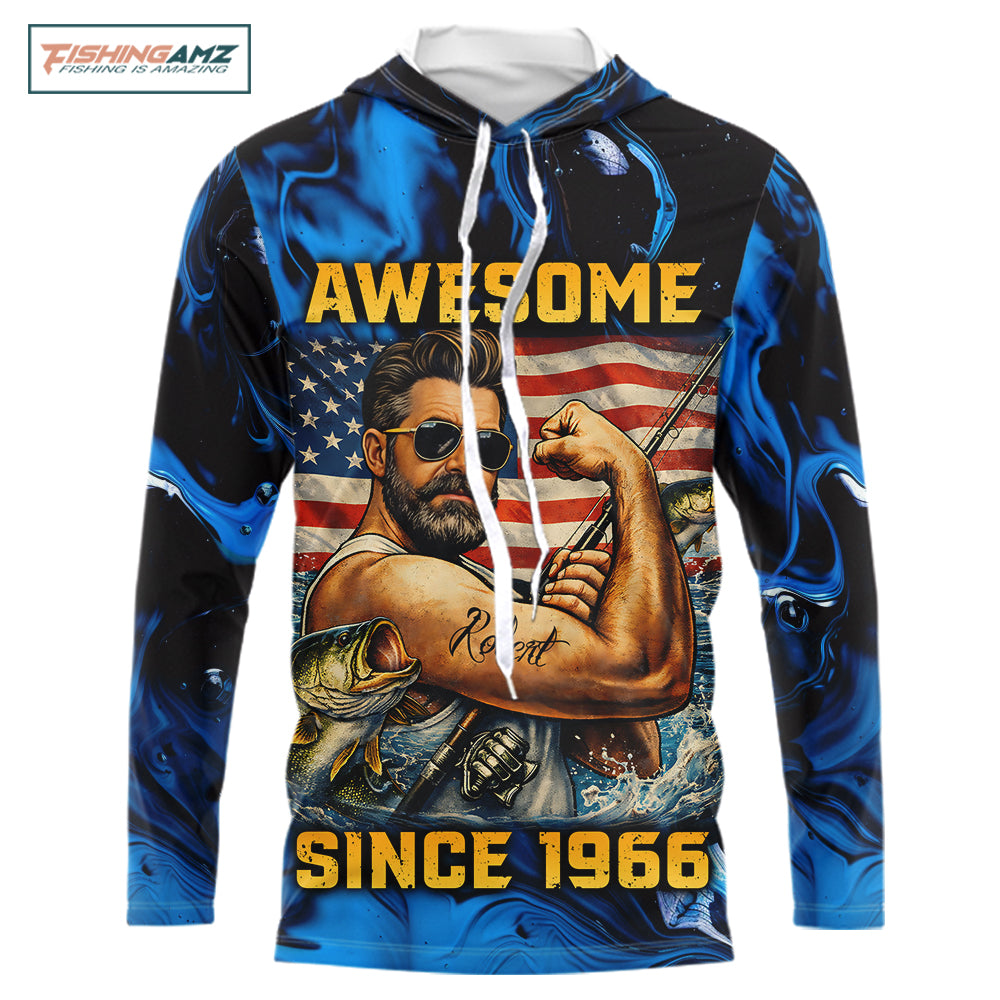 Awesome Personalized Custom Name and Year Fishing Shirt