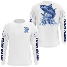 Load image into Gallery viewer, Personalized Tuna Long Sleeve Performance Fishing Shirts, Tuna Fishing Jersey IPHW6410
