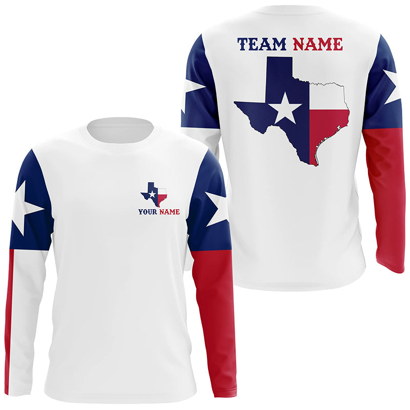 Texas Pride Fishing Team Shirt With Custom Name & Team Name, Texas Uv Protection Shirts IPHW5072