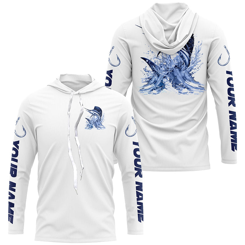 Sailfish Long Sleeve Fishing Shirts, Sailfish Custom Fishing Jerseys Saltwater Fishing Gifts IPHW6882