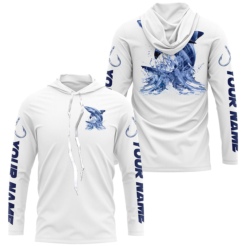 Blacktip Shark Long Sleeve Performance Fishing Shirts, Shark Custom Fishing Jerseys IPHW6888