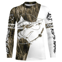 Load image into Gallery viewer, Swordfish Fishing Camo Custom Long Sleeve Fishing Shirts, Swordfish Tournament Fishing Jerseys IPHW5780
