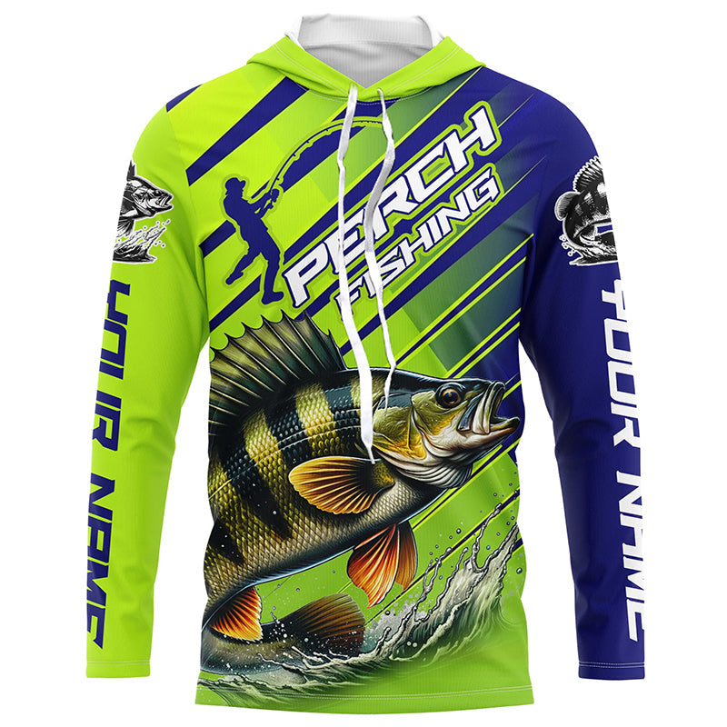 Custom Perch Fishing Uv Protection Long Sleeve Shirts, Perch Tournament Fishing Shirt IPHW7179