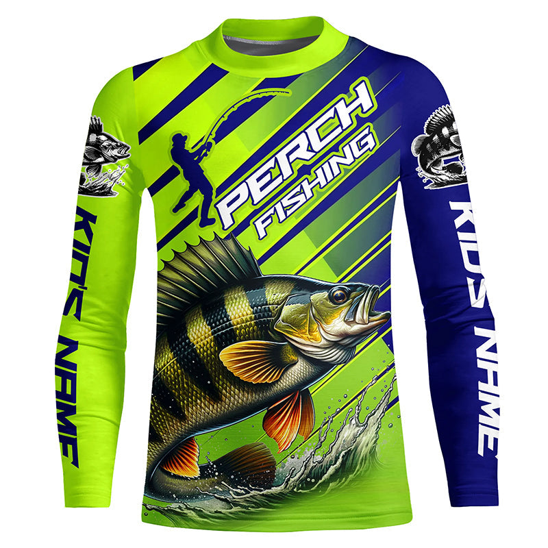 Custom Perch Fishing Uv Protection Long Sleeve Shirts, Perch Tournament Fishing Shirt IPHW7179