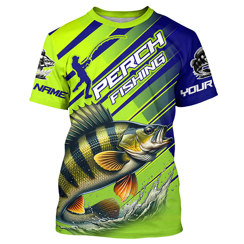 Custom Perch Fishing Uv Protection Long Sleeve Shirts, Perch Tournament Fishing Shirt IPHW7179