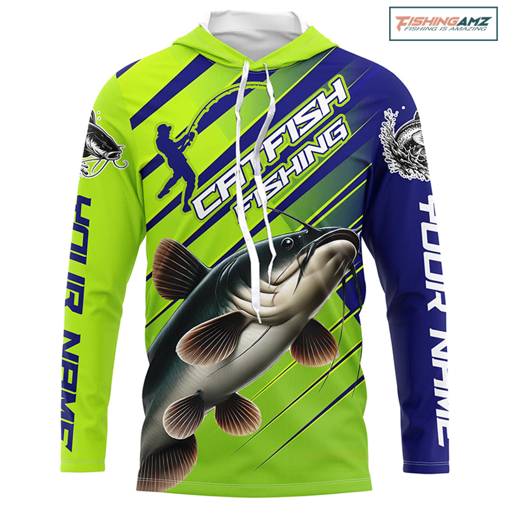 Custom Catfish Fishing Uv Protection Long Sleeve Shirts, Catfish Tournament Fishing Shirt IPHW7180