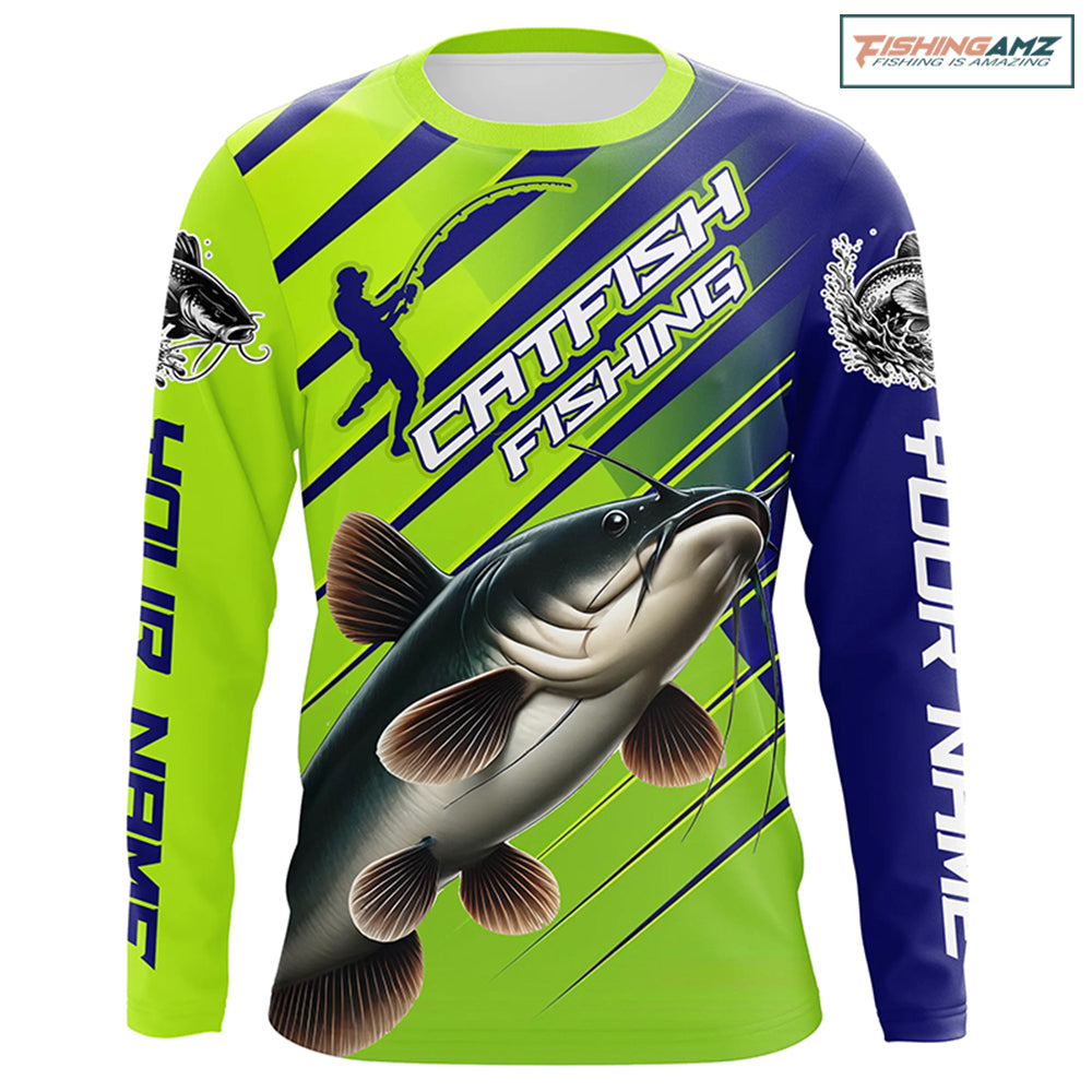 Custom Catfish Fishing Uv Protection Long Sleeve Shirts, Catfish Tournament Fishing Shirt IPHW7180