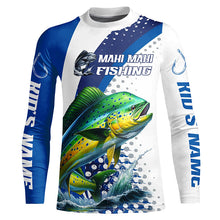 Load image into Gallery viewer, Mahi Mahi Fishing Custom Performance Fishing Gear Shirts, Mahi Mahi Long Sleeve Fishing Shirts IPHW6831
