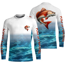 Load image into Gallery viewer, Personalized Redfish Fishing Jerseys, Redfish Puppy Drum Saltwater Tournament Fishing Shirts IPHW5700
