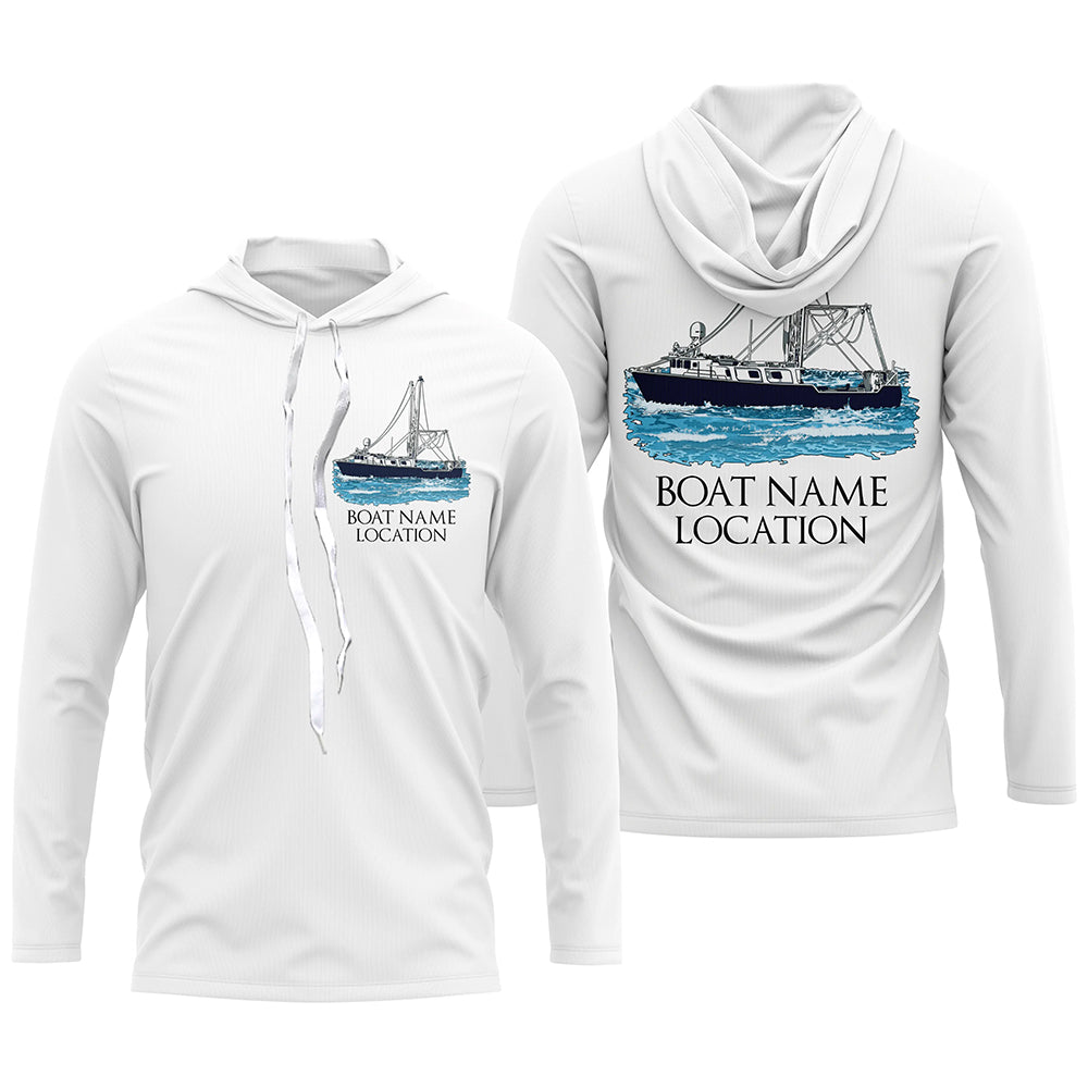 Custom Fishing Boat Name Long Sleeve Fishing Shirts, Personalized Fisher Boats Shirt IPHW5096