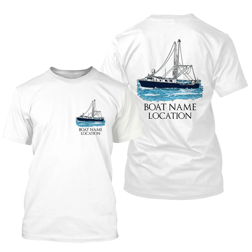 Custom Fishing Boat Name Long Sleeve Fishing Shirts, Personalized Fisher Boats Shirt IPHW5096