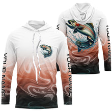 Load image into Gallery viewer, Rainbow Trout Fishing Long Sleeve Tournament Shirts, Custom Trout Fly Fishing Apparel IPHW6341
