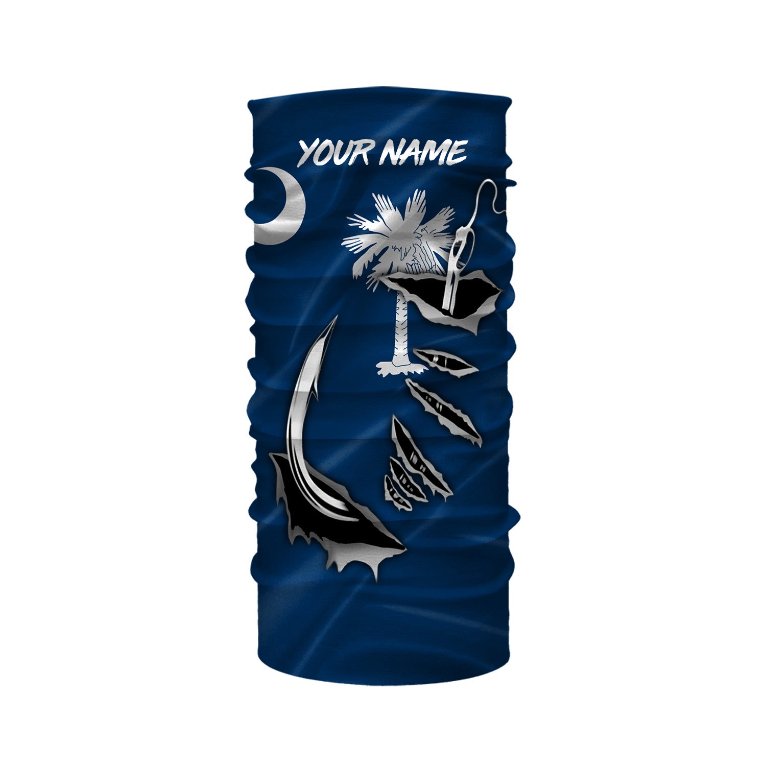 SC Fishing Custom South Carolina Flag 3D Fish Hook UV Protection Long sleeve personalized fishing apparel gifts IPHW466