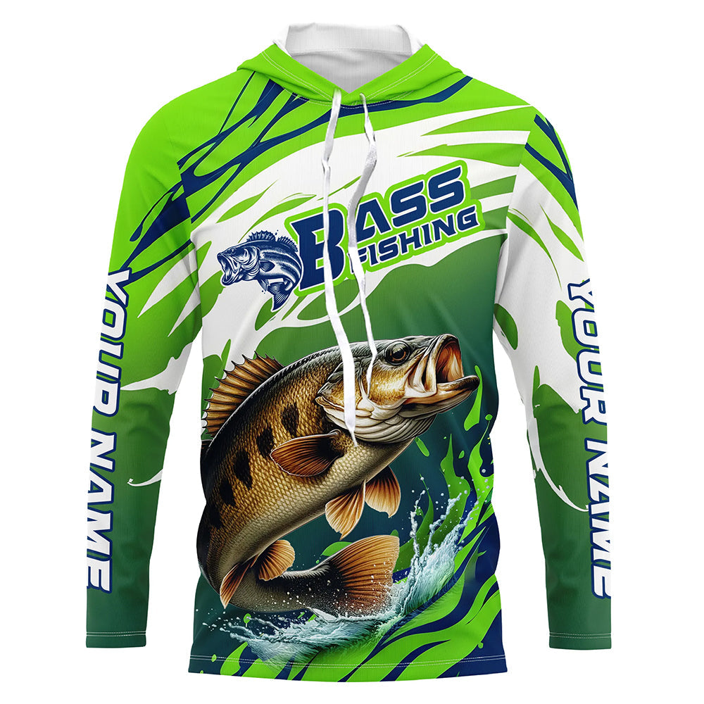 Smallmouth Bass Fishing Custom Fishing Shirts, Bass Fishing Tournament Shirts Fishing Jerseys IPHW7185