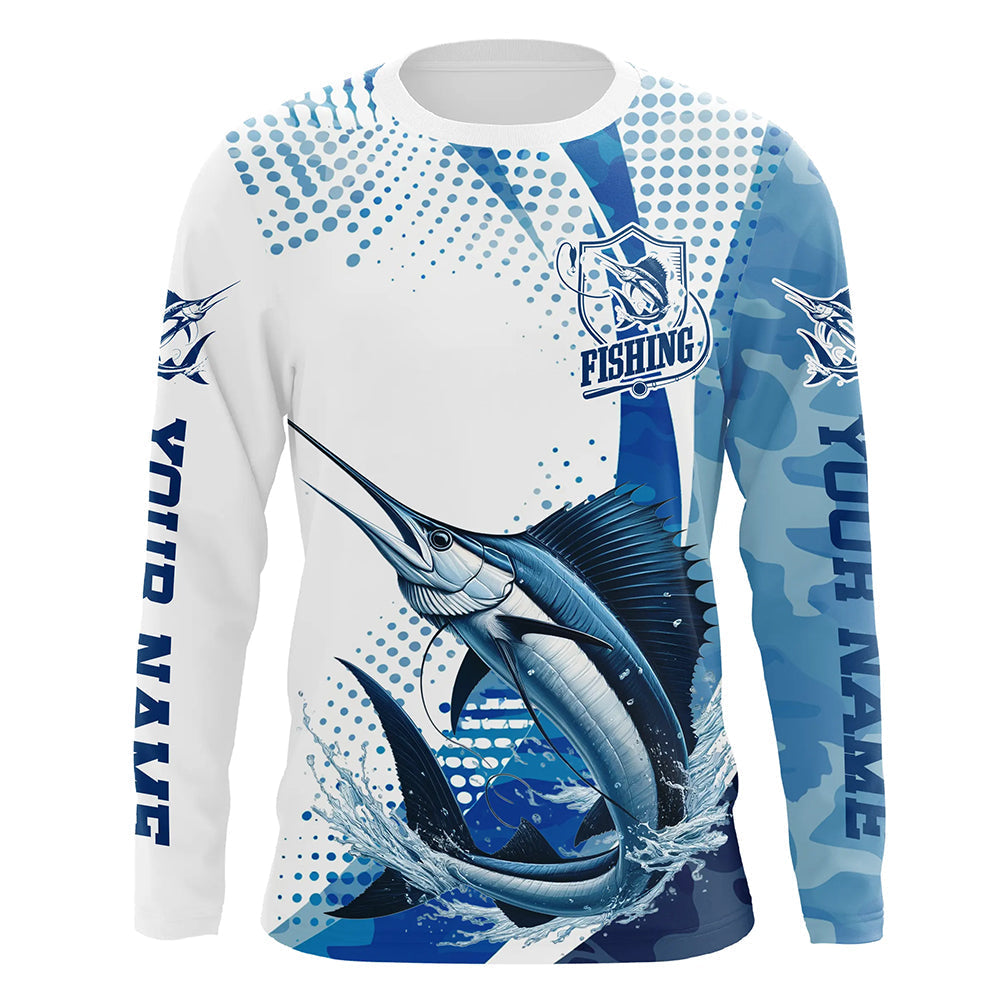 Sailfish Fishing Custom Performance Fishing Gear Shirts, Sailfish Long Sleeve Fishing Shirts IPHW6834