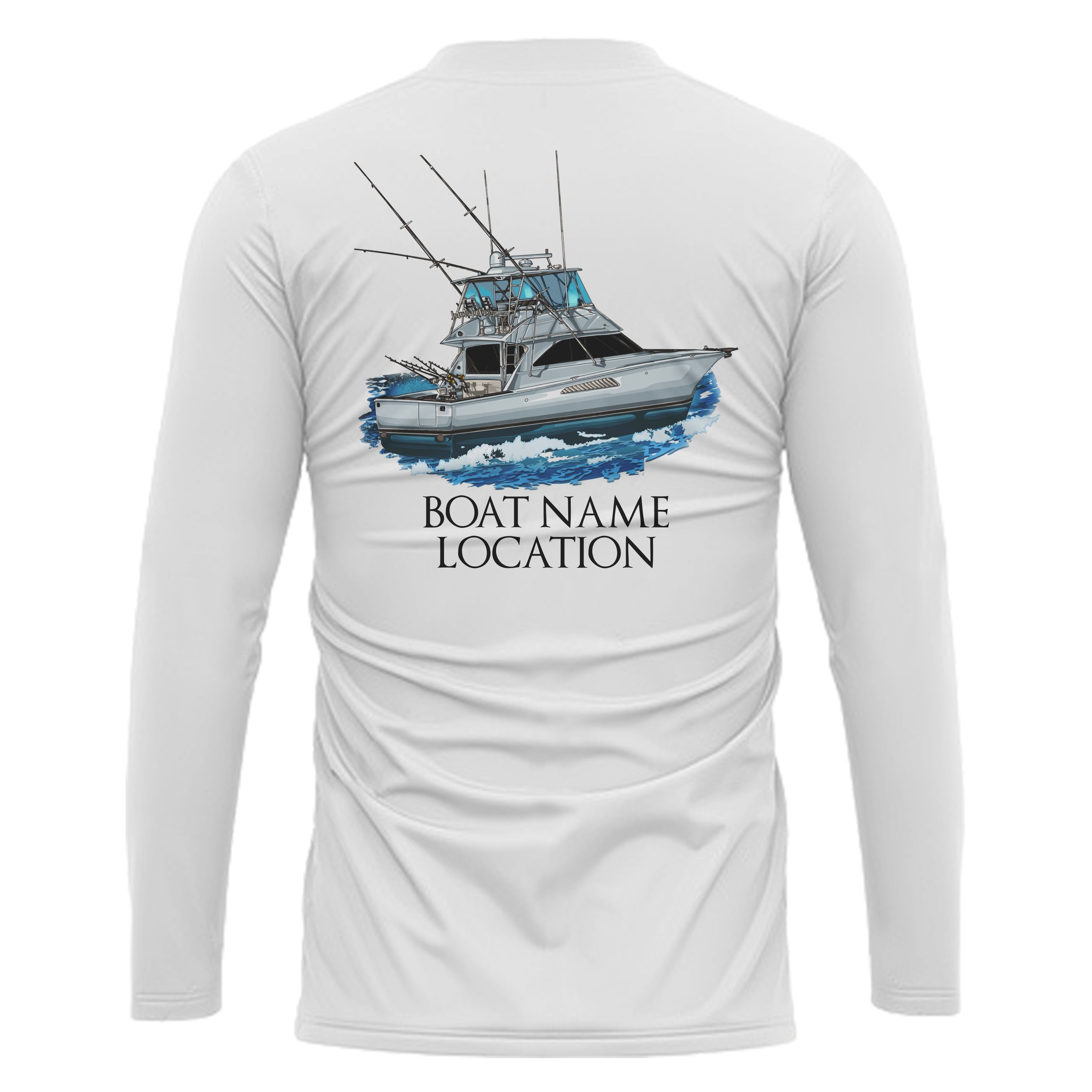 Custom Fishing Boat name Long sleeve Fishing Shirts, Personalized fisher boats shirt IPHW3621