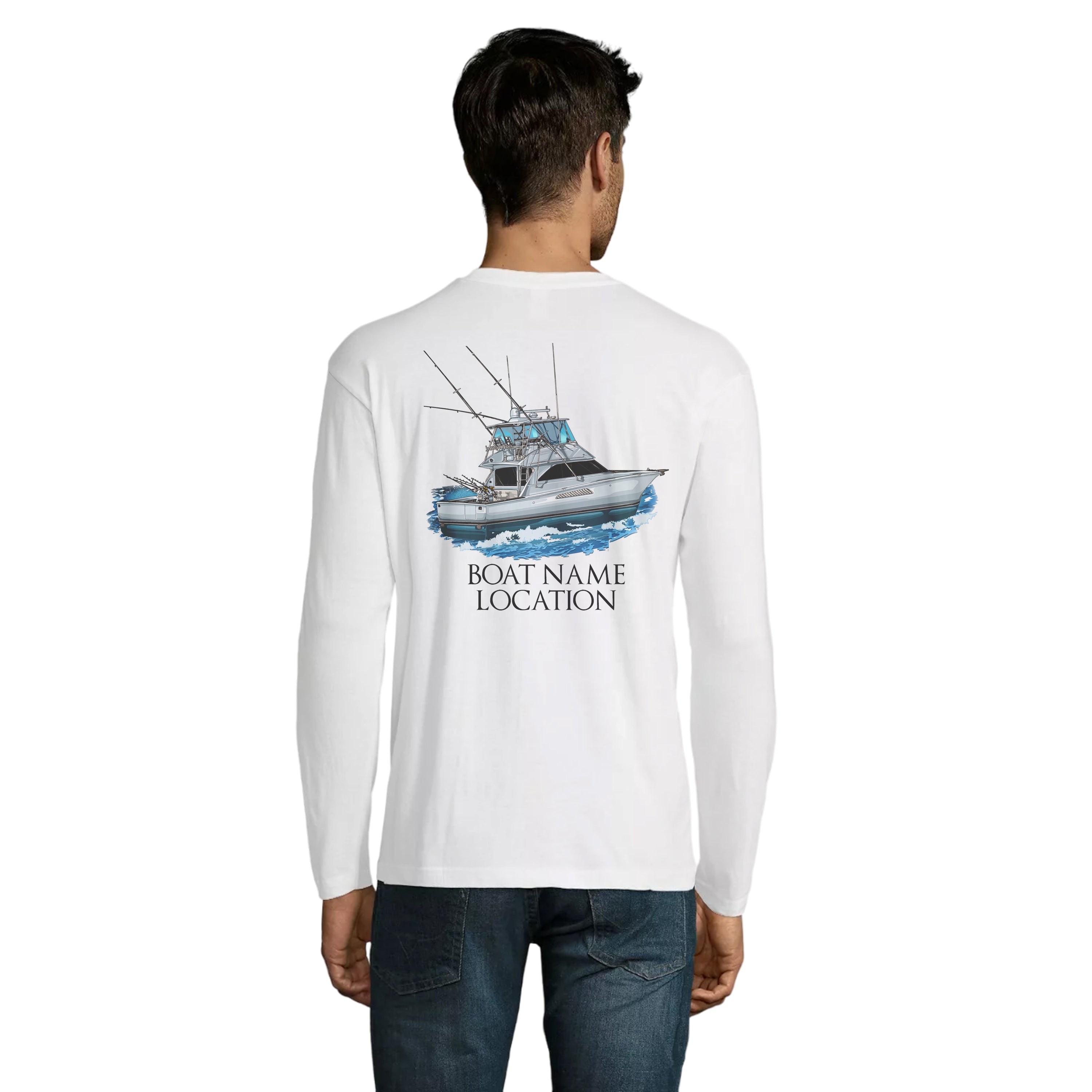 Custom Fishing Boat name Long sleeve Fishing Shirts, Personalized fisher boats shirt IPHW3621