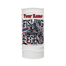 Load image into Gallery viewer, Personalized Fishing Legend Long Sleeve Fishing Shirts, American Flag Patriotic Fishing Gifts IPHW5541
