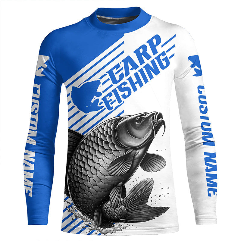 Carp Fishing Custom Long Sleeve Fishing Shirts, Carp Fishing Tournament Shirts Fishing Jerseys IPHW7366