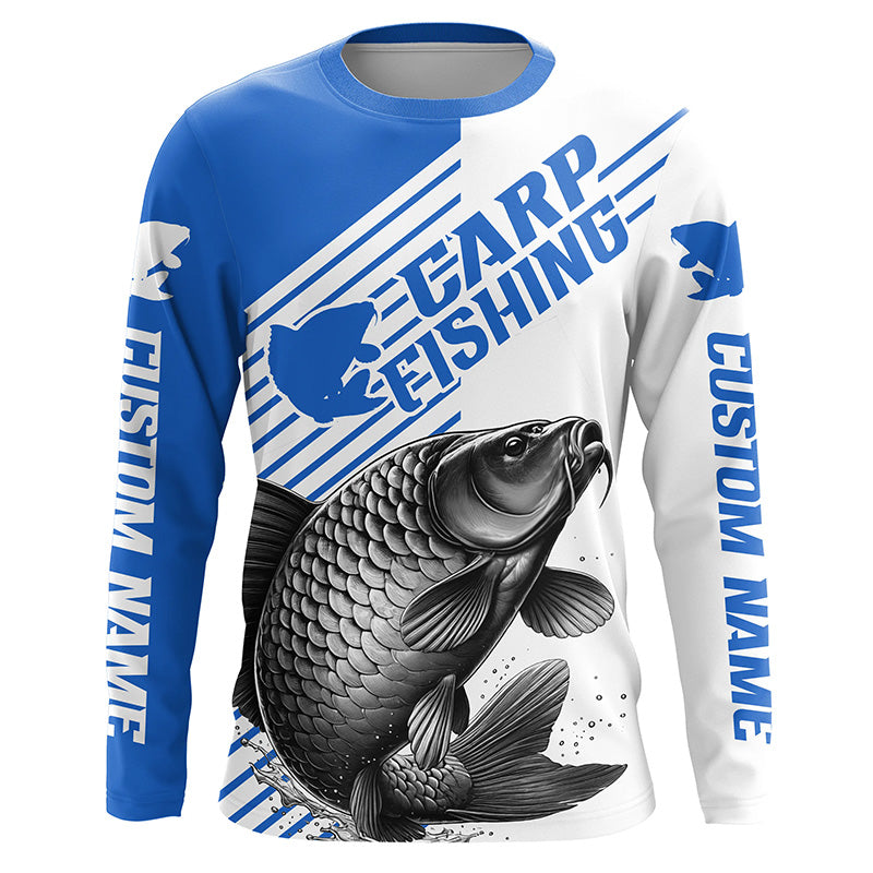 Carp Fishing Custom Long Sleeve Fishing Shirts, Carp Fishing Tournament Shirts Fishing Jerseys IPHW7366