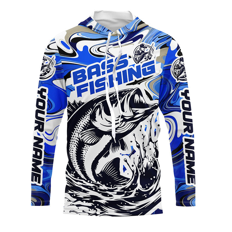 Personalized Bass Fishing Tournament Long Sleeve Fishing Shirts,Bass Fishing Jerseys IPHW5787