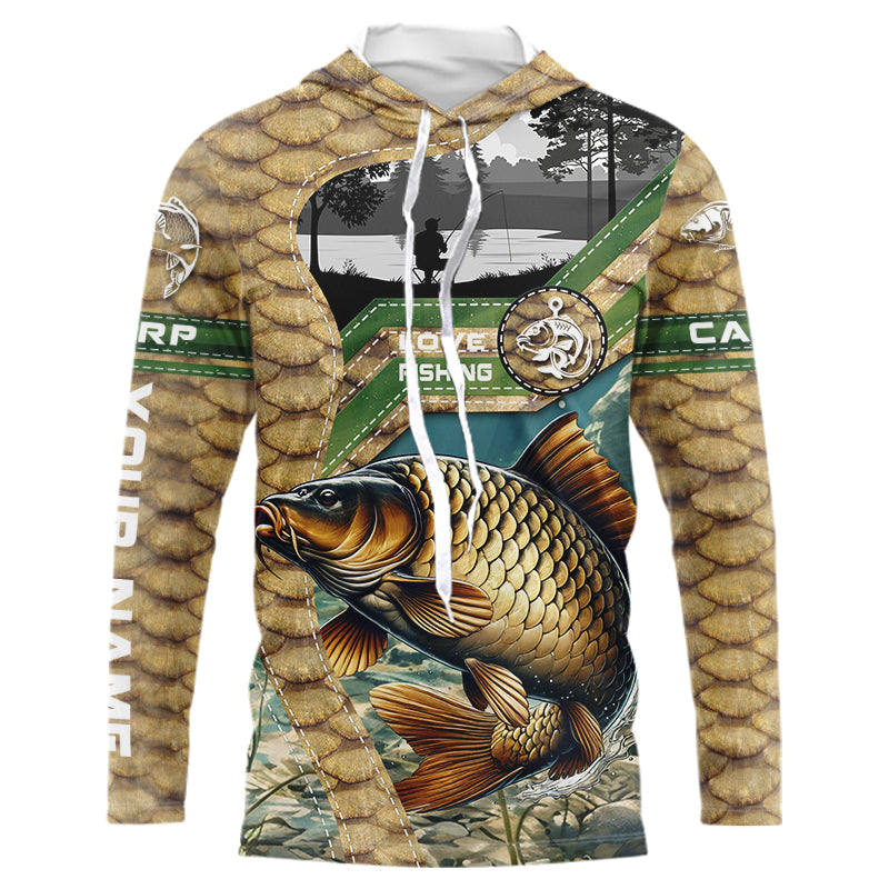 Carp Fishing Customize Name UV protection long sleeves fishing shirts NPQ120