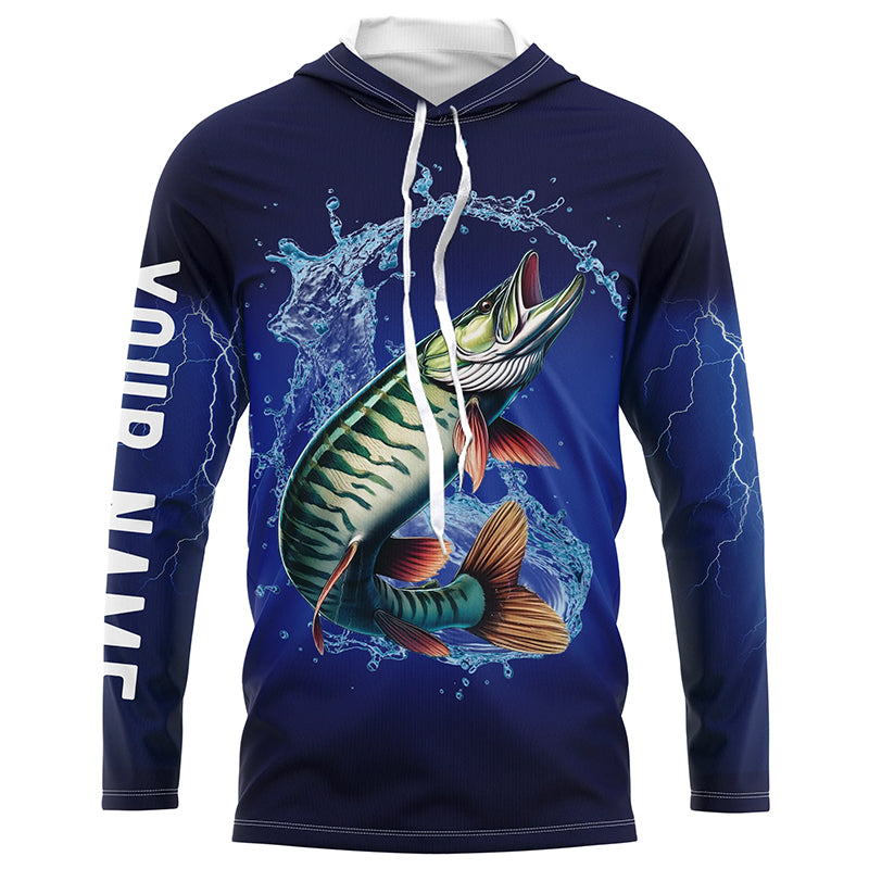 Musky Fishing Customize name Long sleeve Fishing shirts, personalized fishing gift ideas NPQ239