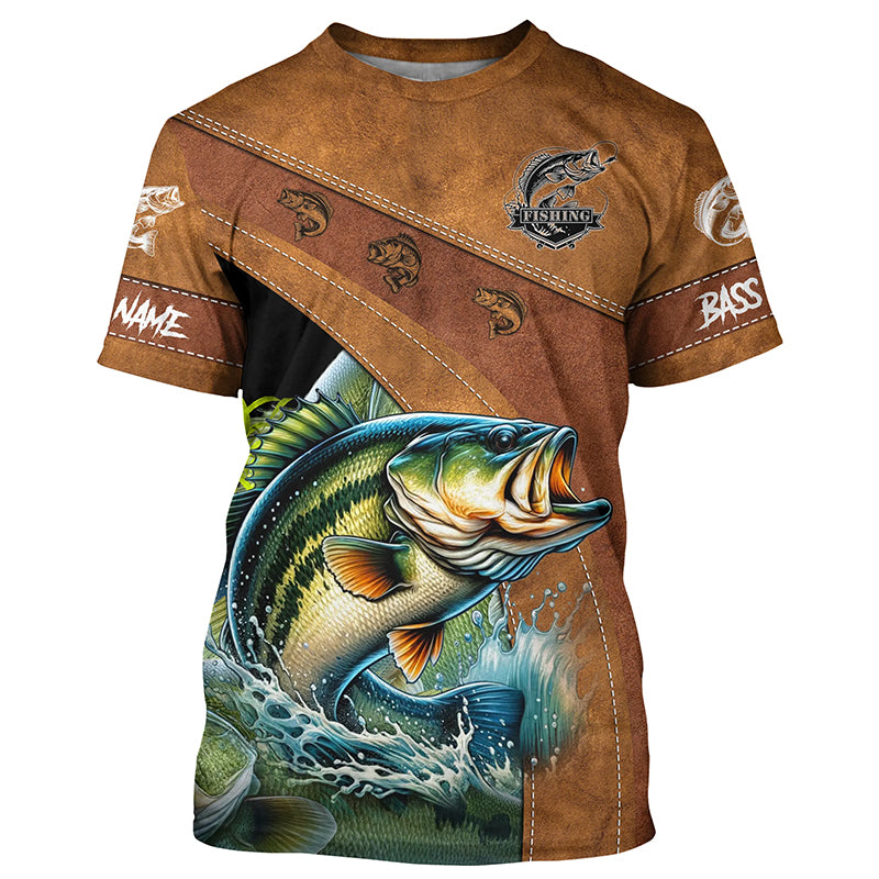 Largemouth bass fishing Customize Name fishing T-shirt, personlized gift for fisherman NPQ383