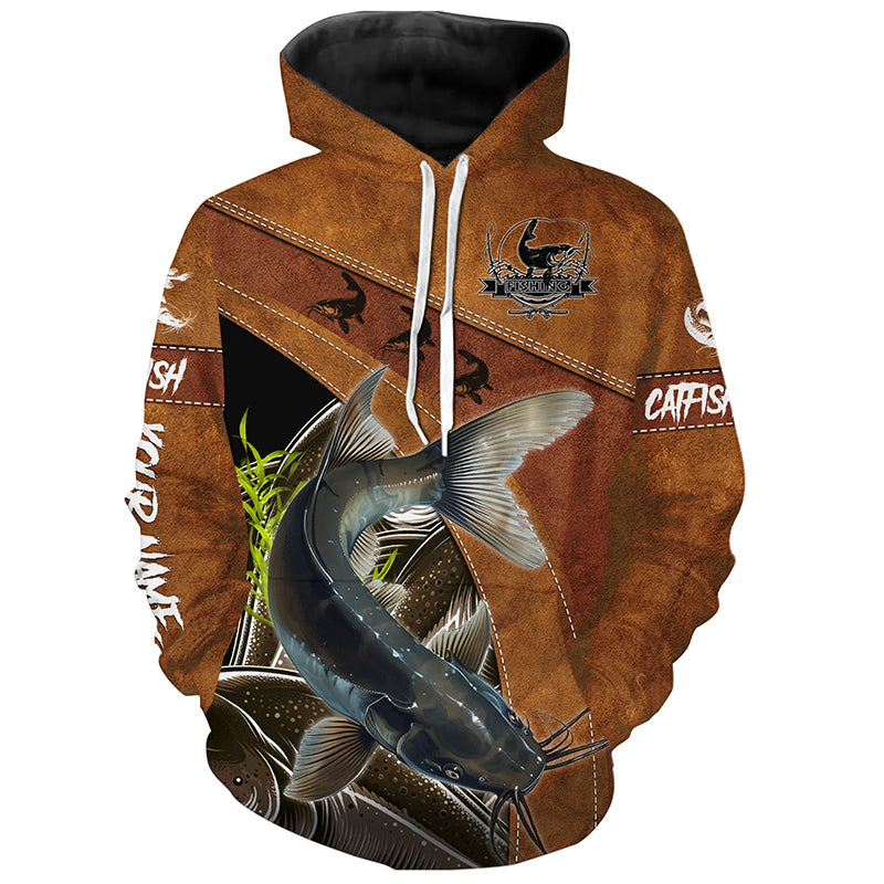 Catfish fishing Custom fishing hoodie, personlized gift for fisherman NPQ392