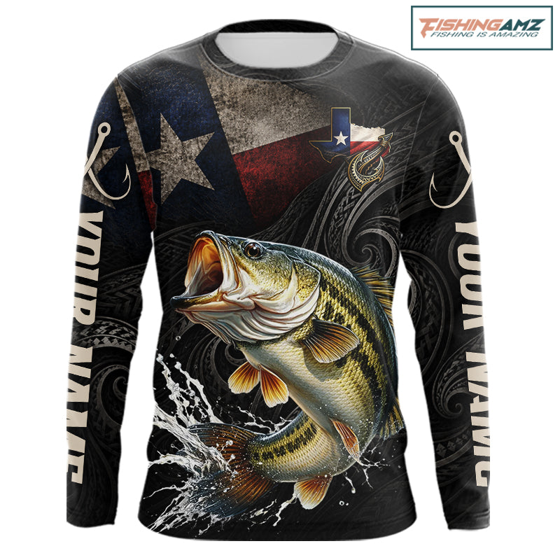Personalized Texas Largemouth Bass Fishing Shirt – Custom Name Angler Apparel For Fishermen