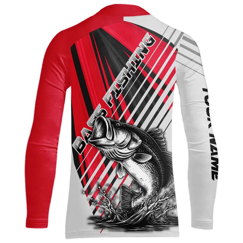 Largemouth Bass Youth Fishing Shirts Long Sleeve Customize Name, Personalized Fishing Gift NHT381