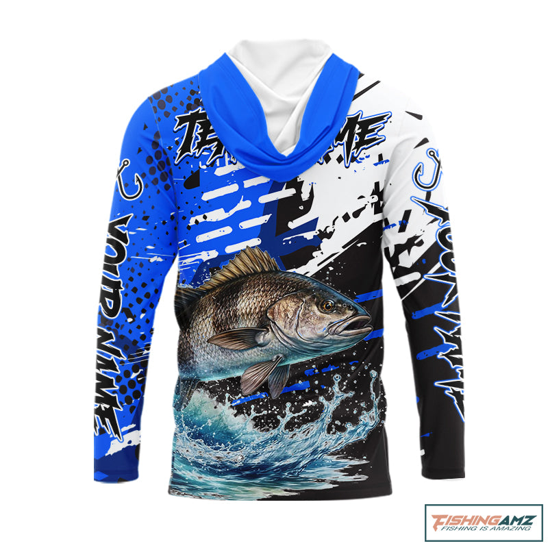 Personalized Black Drum Fishing Jerseys For Fishing Team, Tournament Fishing Shirts NHT448
