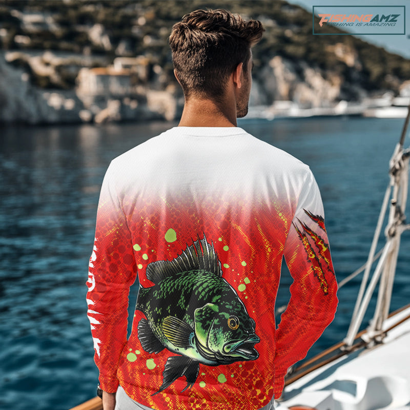 Personalized Crappie Fishing Jerseys For Fishing Team, Custom Name Fishing Shirts Long Sleeve NBT409